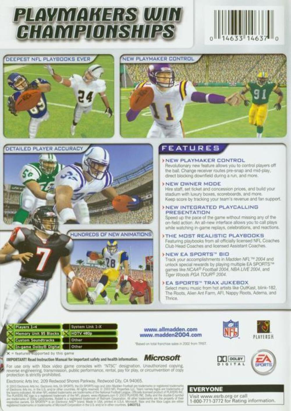 Madden NFL 2004 [E]: Xbox: Video Games - Amazon.ca